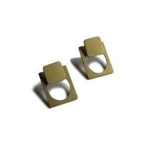 Natalie Joy Jewelry Empty Oval Ear Jackets Earrings